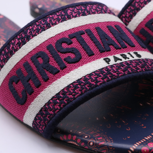 Christian Dior dway slide 40 Animals Leo August Tiger Pink Deep Blue C829 - Picture 6 of 13